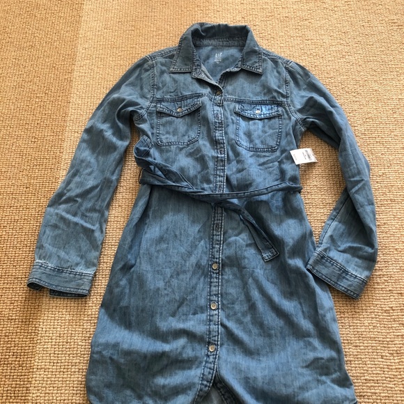 Gap Girls Denim Dress NWT Size XL Regular - Picture 2 of 4